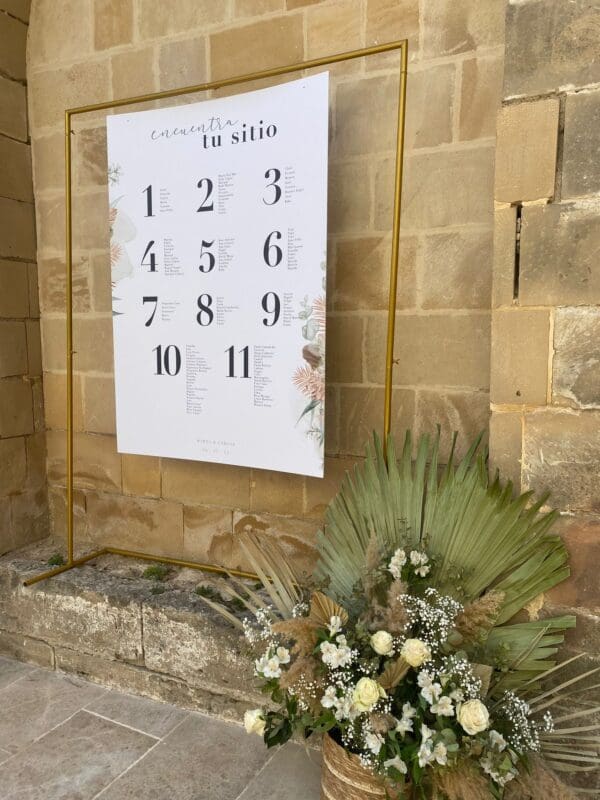 Seating plan para boda