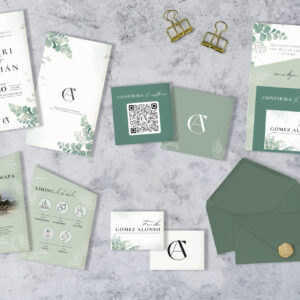 Invitaciones de boda con forma personalizada