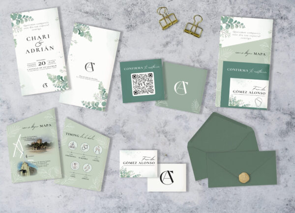 Invitaciones de boda con forma personalizada