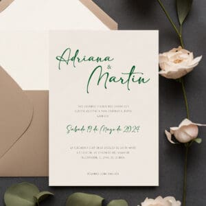 Invitacion completa con sobre