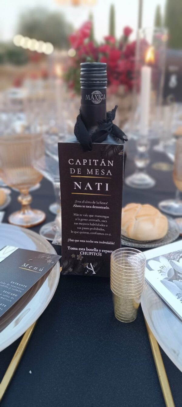 Capitán de mesa para bodas