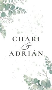 Invitación digital boda floral